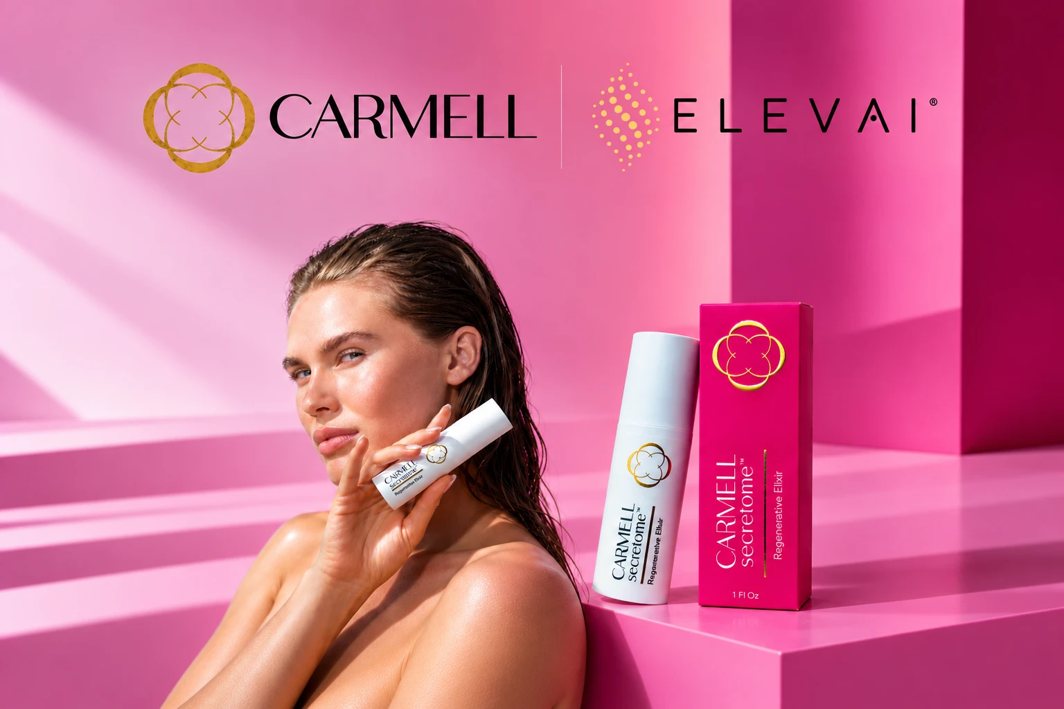 Carmell Secretome Pink Beauty Campaign